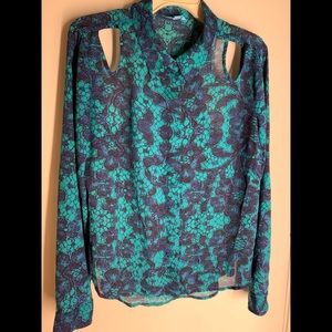 Cool vivid colored blouse